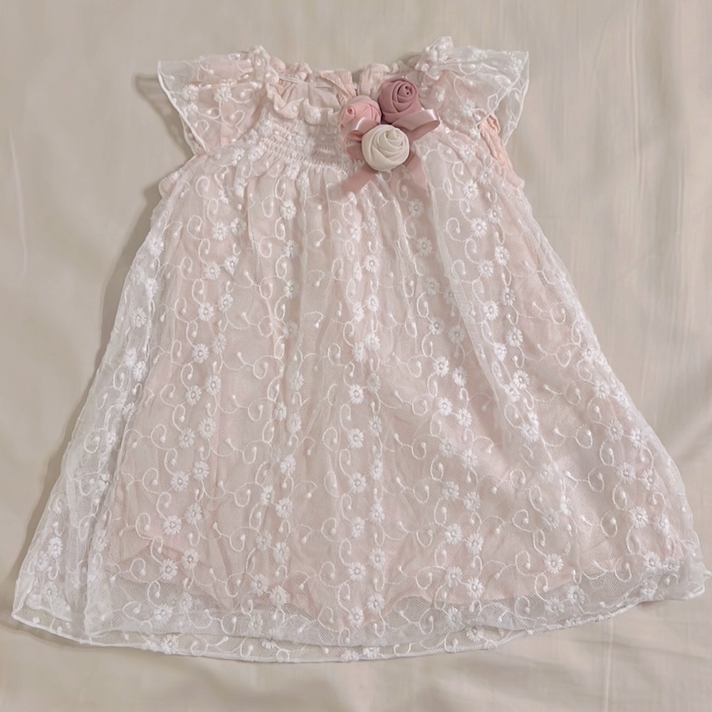 Gorgeous blush baby dress